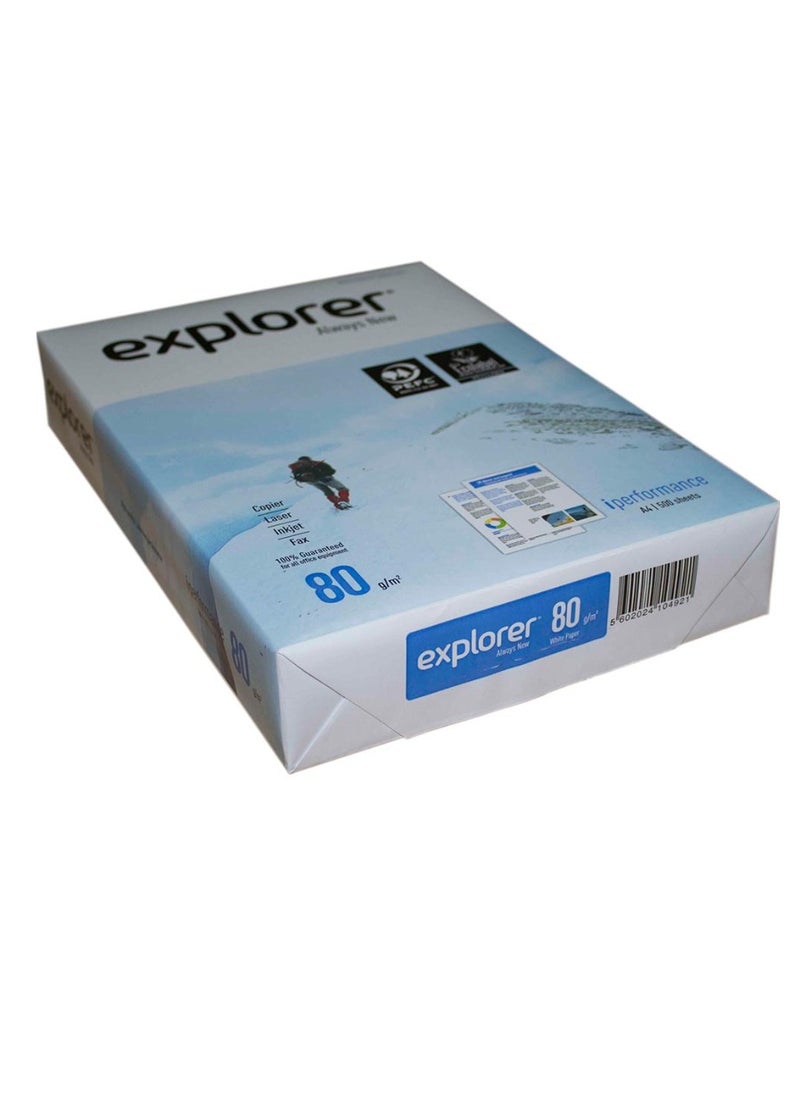 Explorer Explorer White Multipurpose Printer Paper - A4 80gsm - 5 Packs - 2500 Sheets  - Image 3
