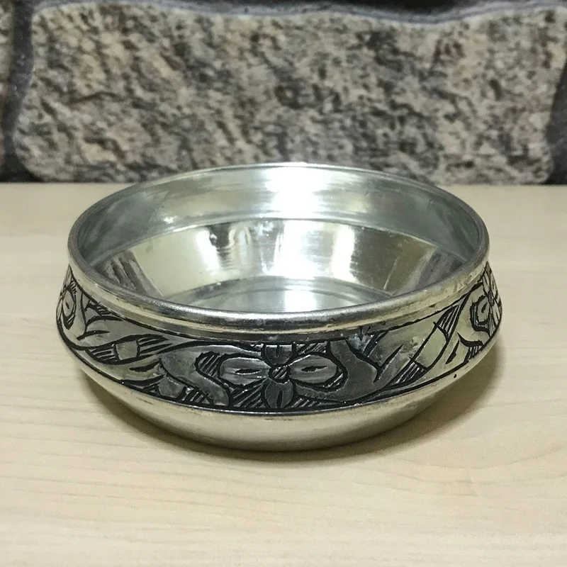 افمير Heavy Embroidered Copper Snack Bowl