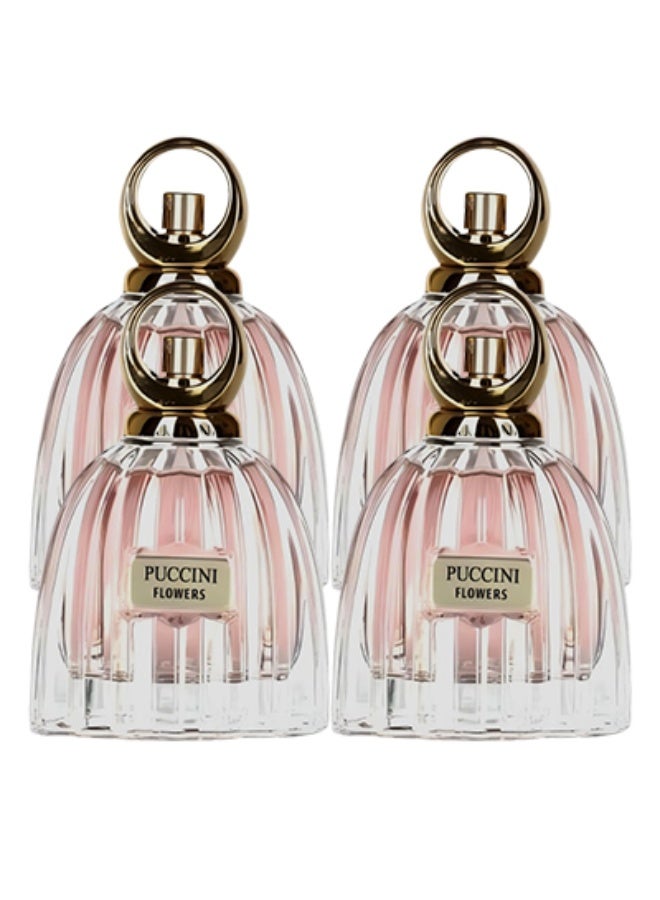 بوشيني 4 قطع عطر بوتشيني فلاورز باريس للنساء 100 مل - Image 1