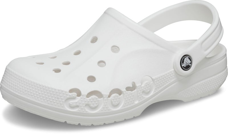 Crocs Unisex-Adult Baya Clogs, White, 9 Women/7 Men - Image 1