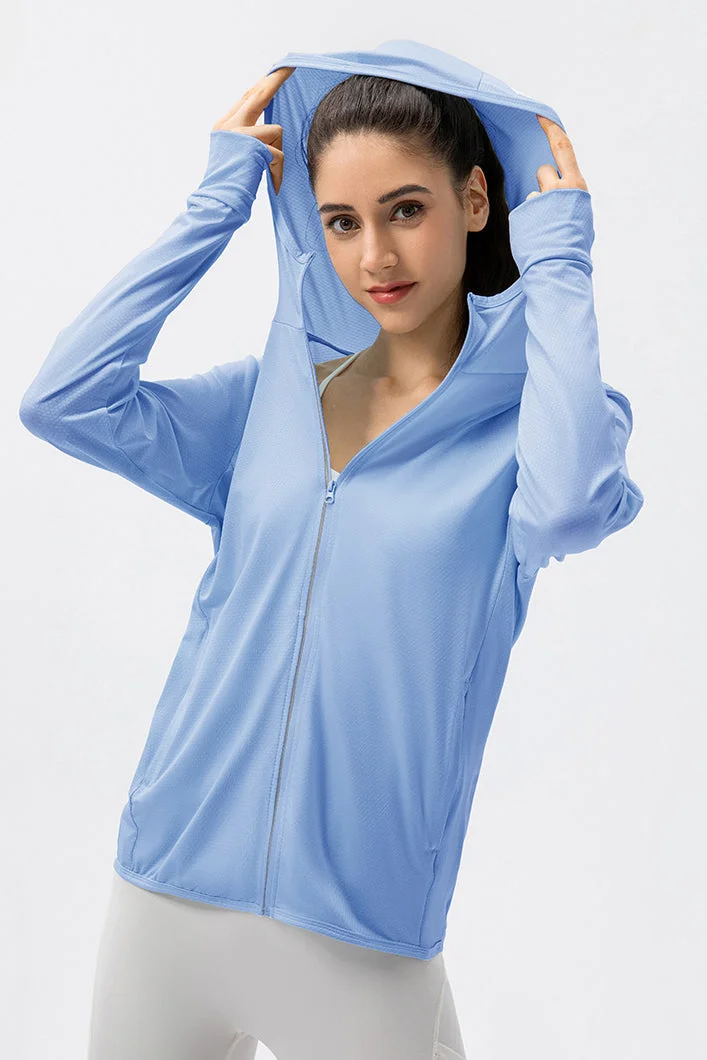 SVL Women's Lightweight Sports Jacket - Light Blue - SVL