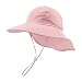 Yuoahcn Toddler Summer Hat with Neck Flap Waterproof Kids Swim Hat Baby UV Protection Sun Hats Beach Cap for Boys Girls 48 Years Pink - Image 2