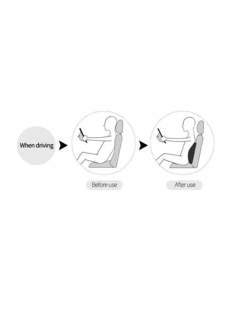 Generic Ergonomic Memory Foam Lumber Support Pillow - Back Pain Relief for Office, Car, Gaming Chair  - Image 5