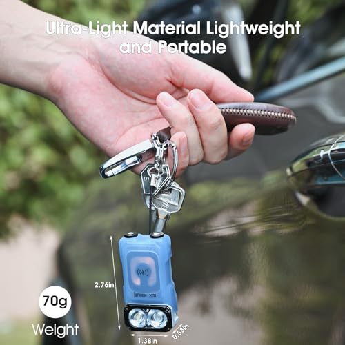 WUBEN X3 Mini Flashlight with Rechargeable Charging Box 180 Degree EDC Keychain Flashlight Twist Ip65 Waterproof Magnet Pocket Flashlight 10 Mode Type-C Lanyard for Camping, Outdoor, Inspection, Gift - Image 5
