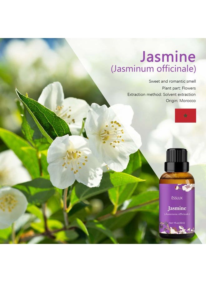 ESSLUX Jasmine Essential Oil, ESSSLUX Aromatherapy Oils for Diffuser, Massage, Soap, Candle Making, Perfume, 30 ml  - Image 2