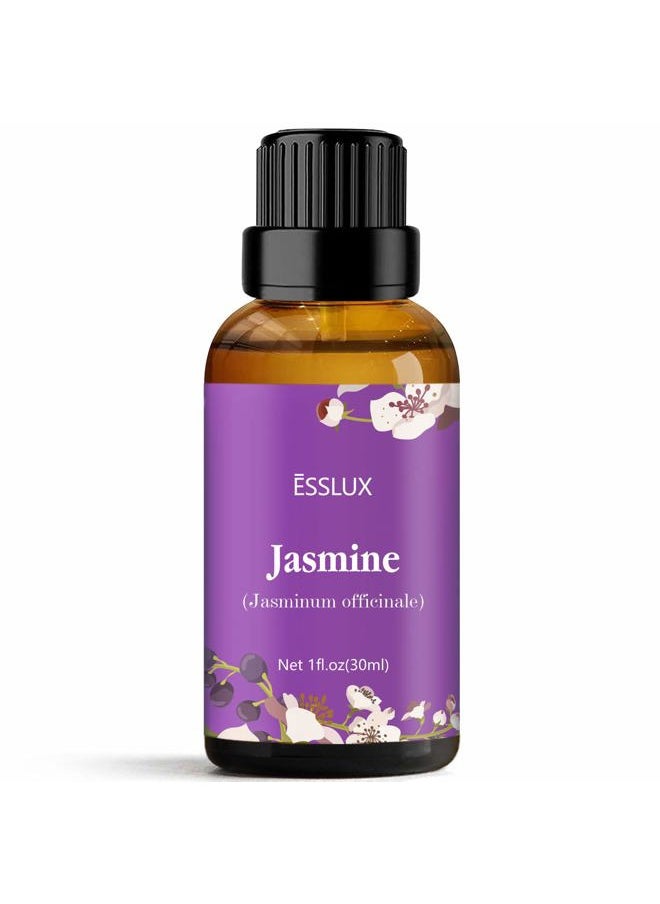 ESSLUX Jasmine Essential Oil, ESSSLUX Aromatherapy Oils for Diffuser, Massage, Soap, Candle Making, Perfume, 30 ml  - Image 1