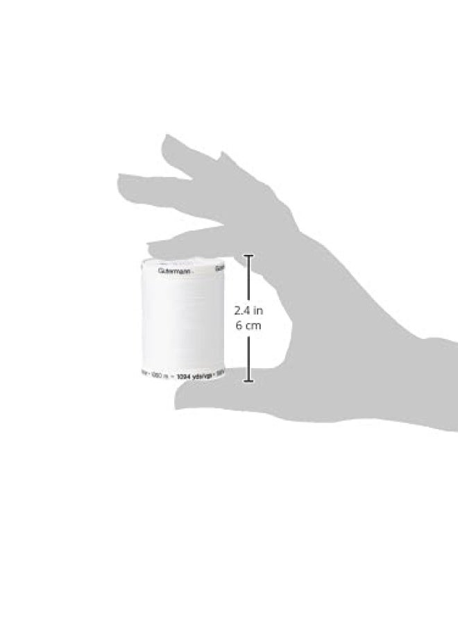 Gutermann Sew-All Thread, Polyester, White, 1000 m - Image 4