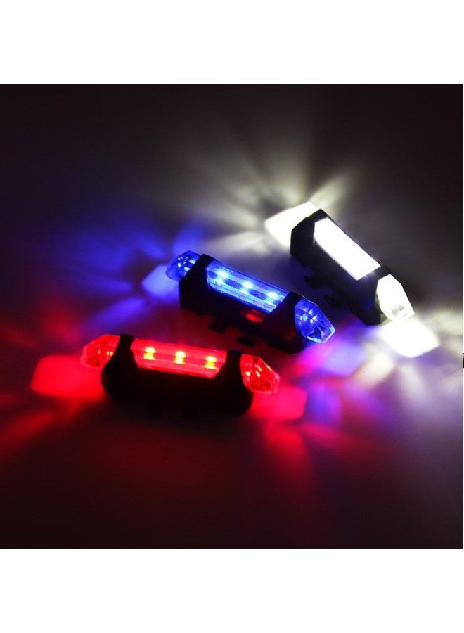 Bicycle Light Usp Rechargeable Tail Light Riding Warning Light Road Bike Mountain Bike Night Riding Safety Equipment 918 Tail Light-Color:Five-color Light Changing (packed In Bags)  - Image 3