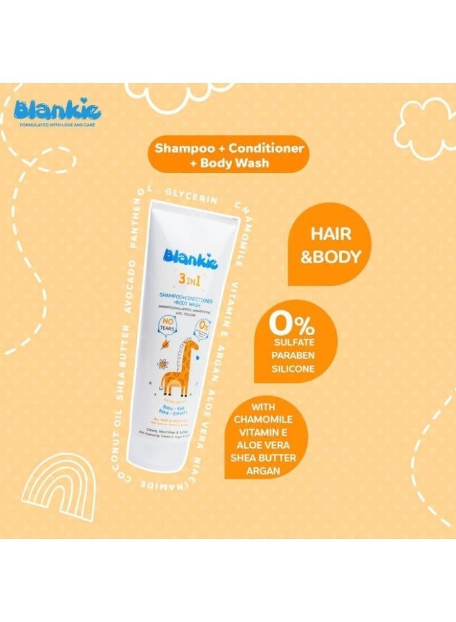 Blankie 3 In 1 Shampoo & Conditioner & Body Wash 200 Ml - Image 3