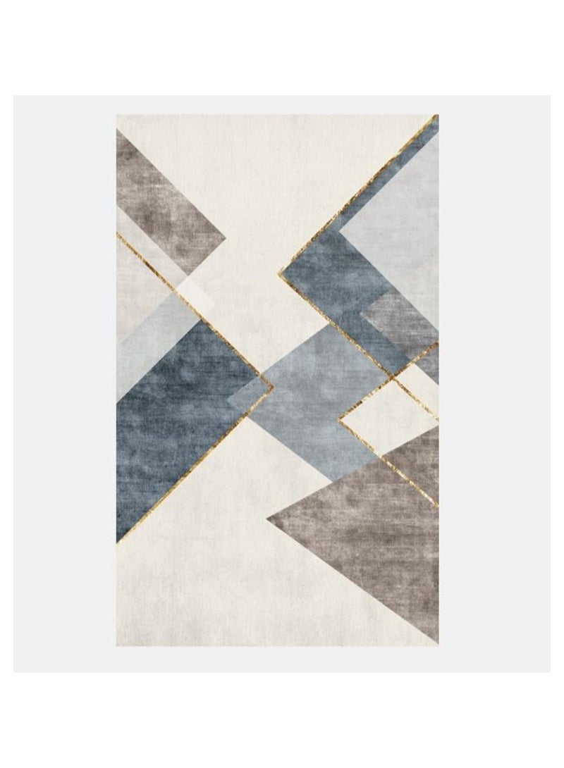 Loquat سجاد مصنوع من ألياف البوليستر بجودة عالية بنمط هندسي مبتكر - Image 1