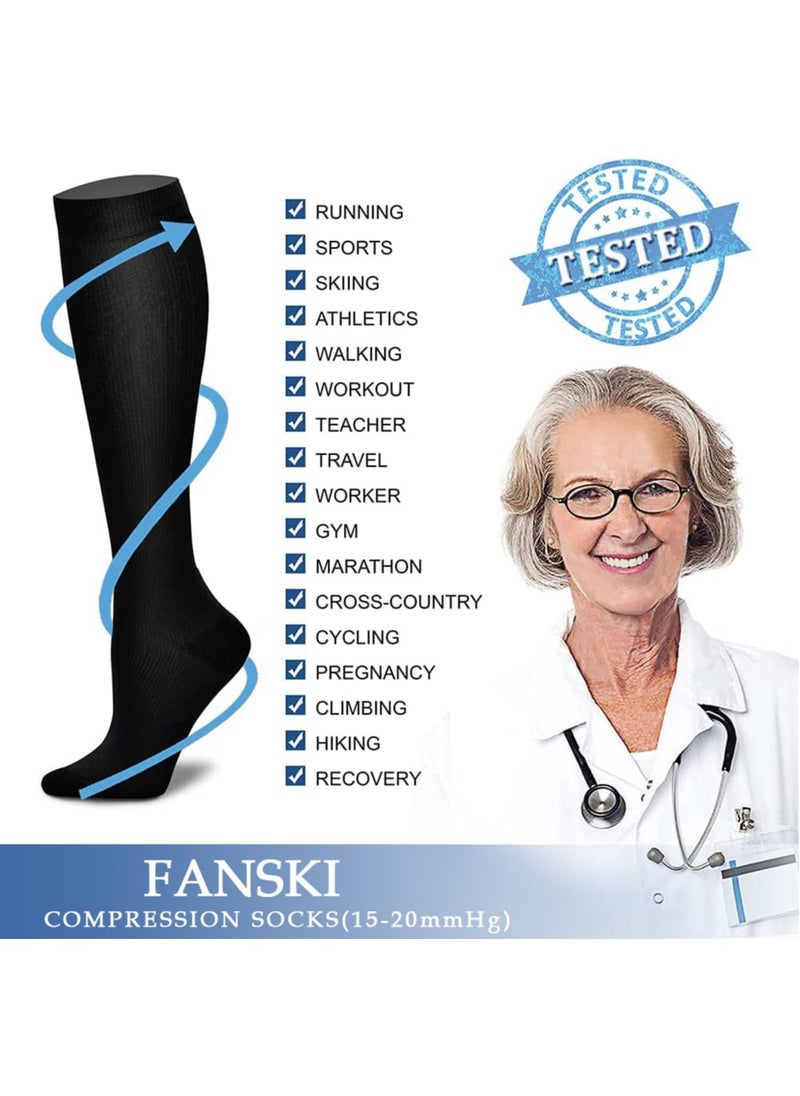 Fanski - 3 Pairs Compression Socks - Image 1