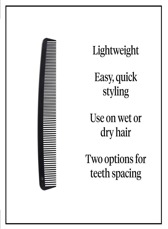 McKesson Plastic Hair Comb, Single Patient Use, Black, 7 in, 36 Count - Image 2