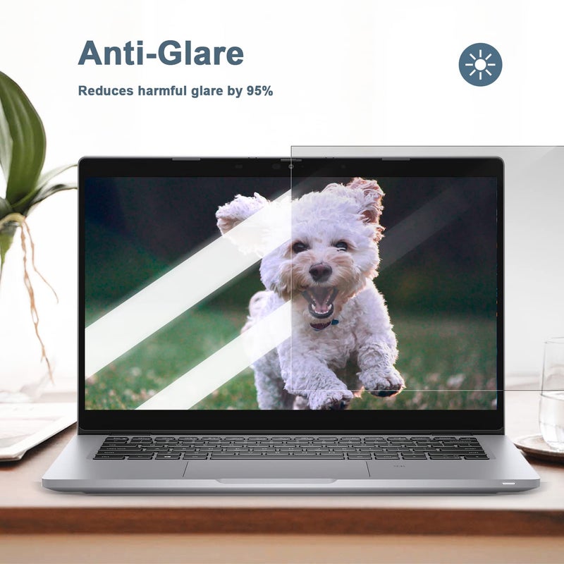 Saco Laptop Anti Glare Screen Guard 14 Inch Compatible for HP Pavilion X360 2 In 1 14 Inch Laptop 14-DY Series (Not Fit for 16:9 Aspect Ratio Screen) Matte Screen Protector- Clear - Image 3