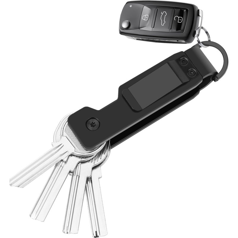 Esdallina Key Holder for Keychain Metal Aluminum Compact Smart Key Organizer Secures 1-5 Keys - Image 1
