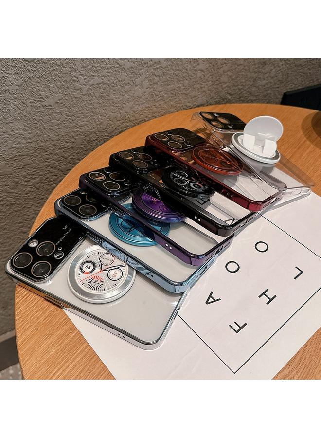 S-TOP Case For iPhone 13 Pro Max Electroplated Large Window Bracket PC Phone Case - Image 3