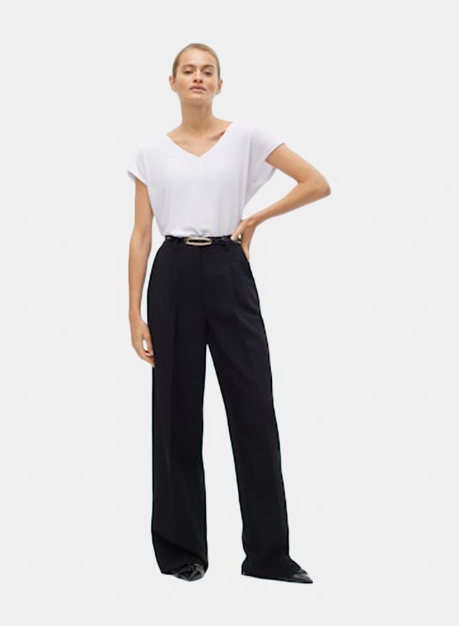 VERO MODA VERO MODA Womens Filli Shortsleeve V-Neck Tee - Image 1