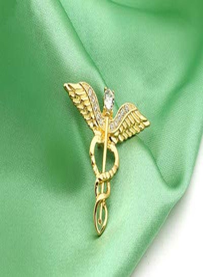 hanreshe Caduceus Brooch Pins 2 Pieces Medical Jewelry Gift for Doctor/Nurse/Medical Student Nursing Pins for Pinning Ceremony - Image 4