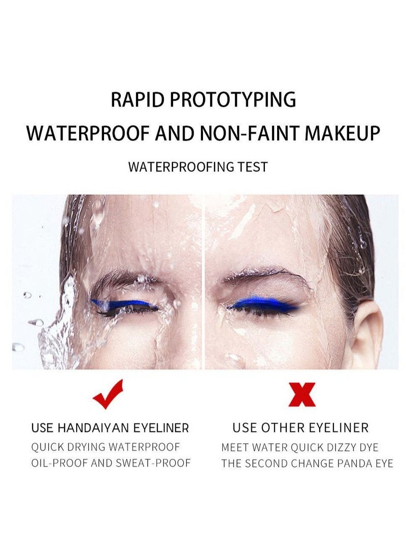 Handaiyan Liquid Eyeliner Waterproof Smudge Proof Sweat 12 Colors Matte Liner Set Long Lasting Pigment Professional Makeup Gift Quick Dry,Gel,Soft,Smooth,Natural,Hyper Easy Suit Clubs, Stages, Parties  - Image 4