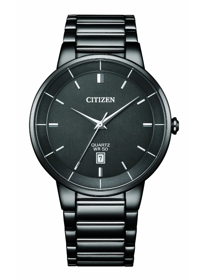 CITIZEN Stainless Steel with Black Ion Plating Analog Watch BI5127-51H - 40 mm