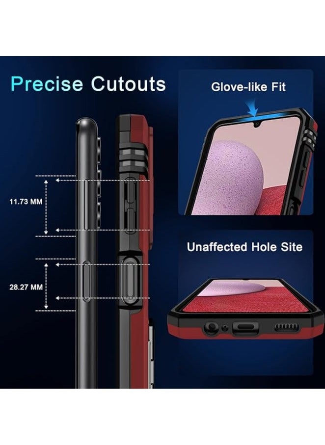 TEAM LUXURY - Samsung Galaxy S24Ultra Case, Slide Camera Cover, Built in Rotate Ring Kickstand, Heavy Duty Shockproof Protective Case - Image 1