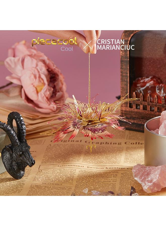 Bluejw Thousand Wish Crane Constellation Series Metal 3D Three-dimensional Puzzle New Aries Assembled Model Ornaments For Girlfriend - Image 3