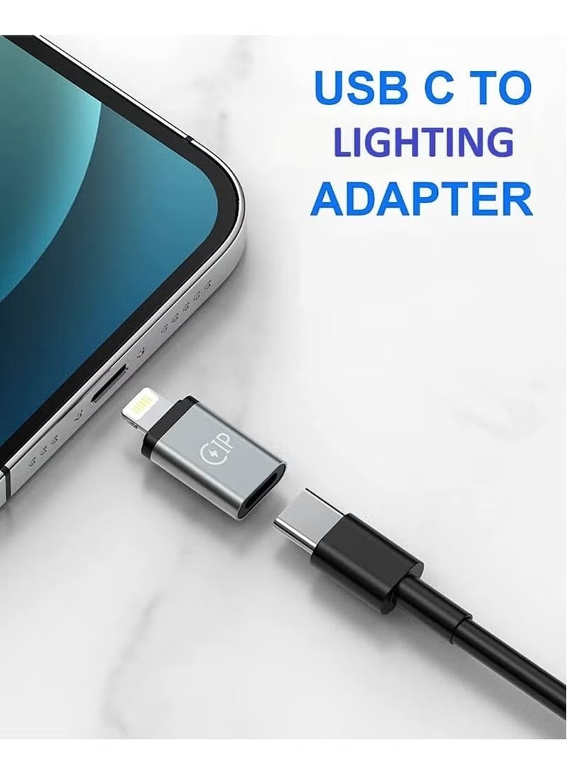 USB C to Lightning Adapter – USB C Male to Lightning Female for iPhone 13/12/11/X/XS/XR/8, MacBook, Samsung Galaxy, Dell XPS, Laptop & Monitor – Compatible with Type C Devices - Image 5