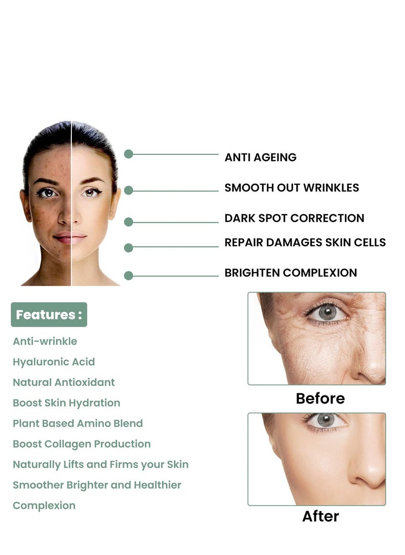 EELHOE - Collagen Boost Hyaluronic Acid -97% Erase Deep Wrinkles And Dark Spots Anti-Aging Daily Serum - Image 1