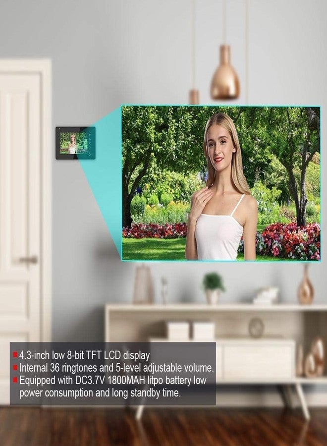 Drumstoneᴬˢᴰ 𝗦𝗽𝗲𝗰𝗶𝗮𝗹 𝟓 𝗬𝗲𝗮𝗿 𝗪𝗮𝗿𝗿𝗮𝗻𝘁𝘆 HD Smart Door Viewer with Night Vision Doorbell | Digital Peephole Camera Display | Motion Detection | Two-Way Viewing | Home Security Door - Image 4