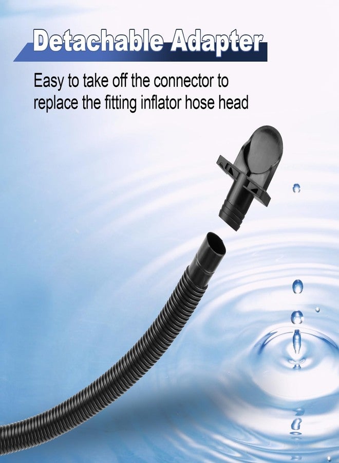 PROSOCOOL خرطوم نفخ غطاء حوض الاستحمام الساخن PROSOCOOL 11830 بديل لخرطوم هواء حوض الاستحمام الساخن Intex Pure Spa، أنبوب نفخ محمول لحوض الاستحمام الساخن مع محول مضخة 12773 - أسود - Image 5