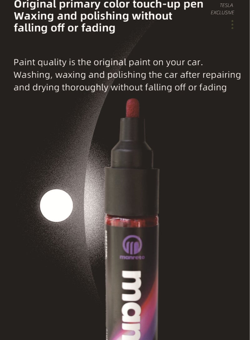 Manreto Car Touch Up Paint for Tesla Model Y/3/S/X, 2 in 1 DIY Car Paint Scratch Repair Kit, Scratch Remover Pen for Tesla - Image 4