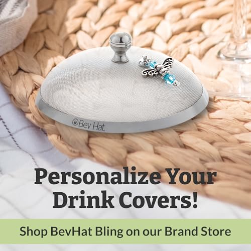 BEV HAT BevHat Stainless Steel Drink Covers (4 Pack), Wine Glass Covers for Outdoors, Protect Cocktails, Coffee Mugs, Tea Cups, Beers, Keep Bugs Out, Wine Accessories & Drink Lids - Image 5