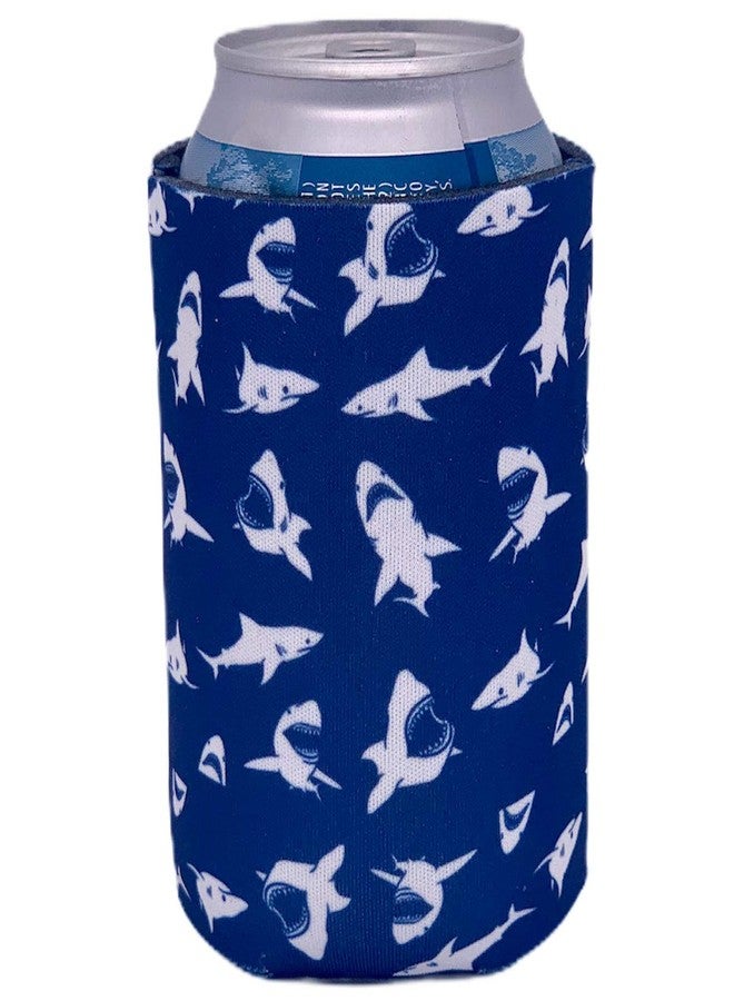 Coolie Junction Shark Pattern Collapsible Can Coolie - Image 1