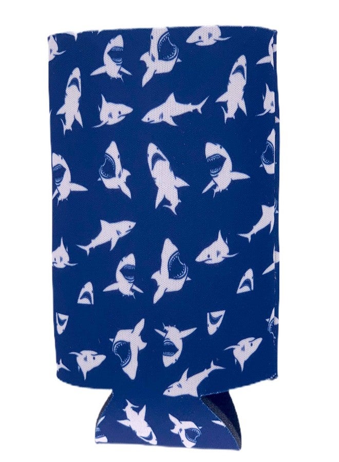 Coolie Junction Shark Pattern Collapsible Can Coolie - Image 3