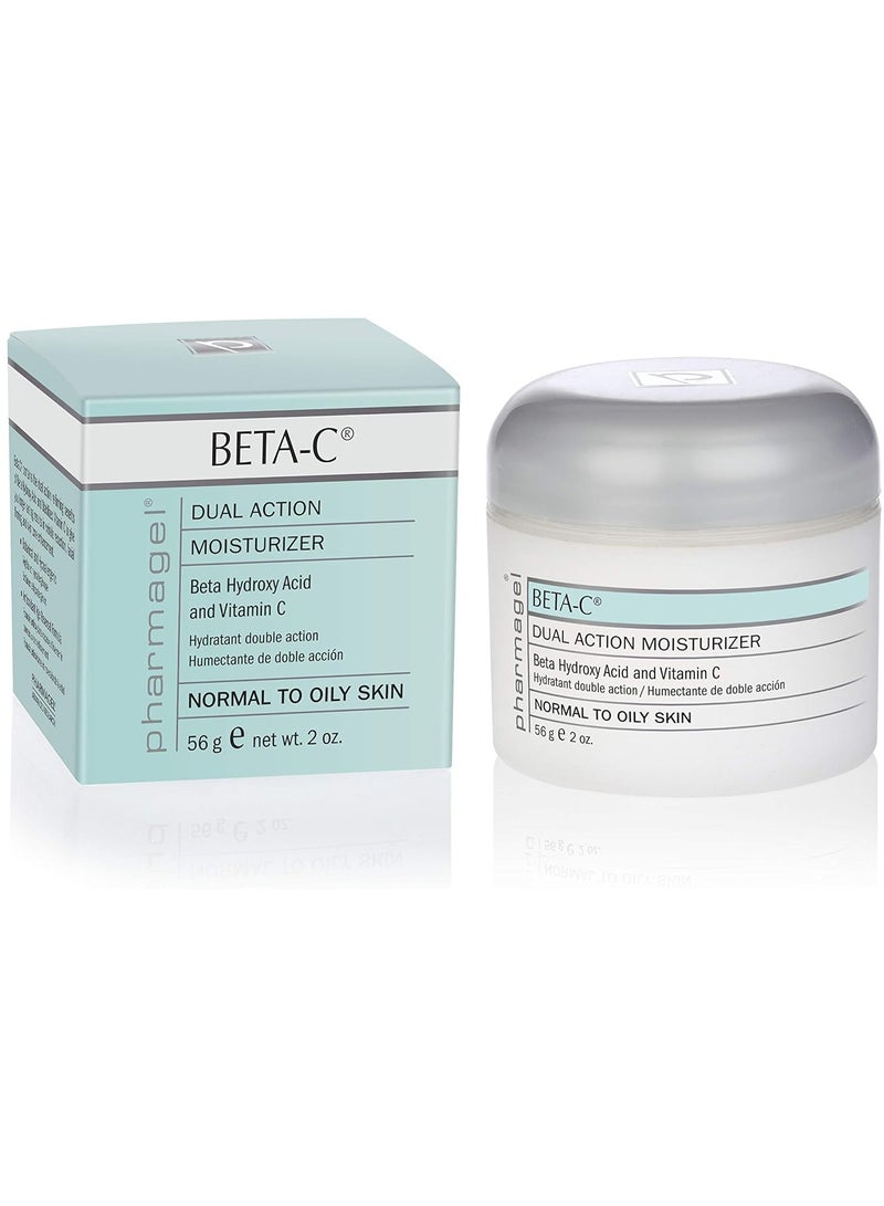 Pharmagel Beta-C Dual Action Moisturizer Normal to Oily Skin | Brightening and Smoothing Face Moisturizer | Pore Minimizer & Rejuvenation  2 oz - Image 1