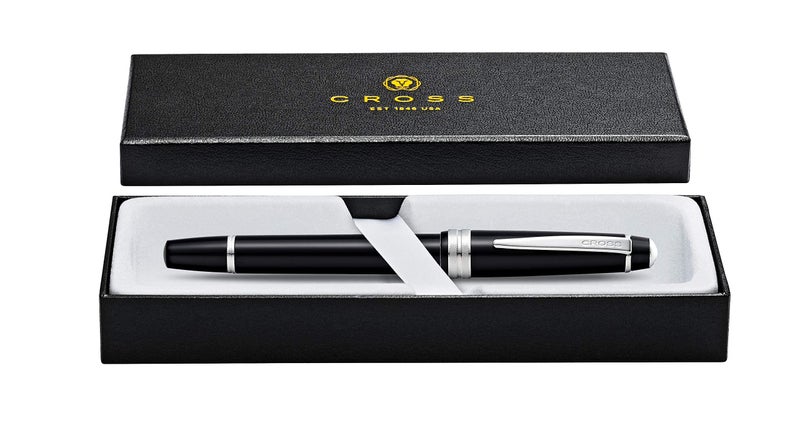 Cross Bailey Light Refillable Fountain Presented in a Everyday Gift Box - Medium Point, Black Ink, Polished Black - Image 4
