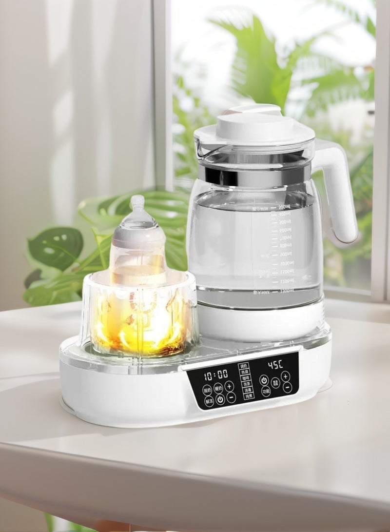 KELIO Anhydrous Milk Shaker,Baby Formula Mixer,Baby Milk Warmer With Warmer Rack,Constant Temperature Milk warmer,Automatic 2-in-1 Breast Milk Insulation And Heating System,Multi Functional 1300ML Bottle Warmer - Image 4