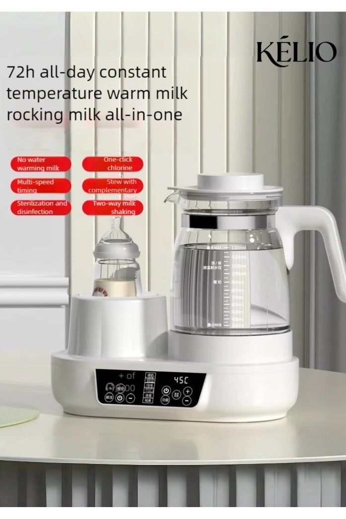 KELIO Anhydrous Milk Shaker,Baby Formula Mixer,Baby Milk Warmer With Warmer Rack,Constant Temperature Milk warmer,Automatic 2-in-1 Breast Milk Insulation And Heating System,Multi Functional 1300ML Bottle Warmer - Image 2