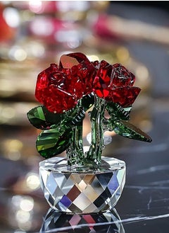 RARELY Red Crystal Rose Furniture Ornaments Dresser Special Ornaments To Give Mom Sisters And Friends The Best Gift  - Image 5