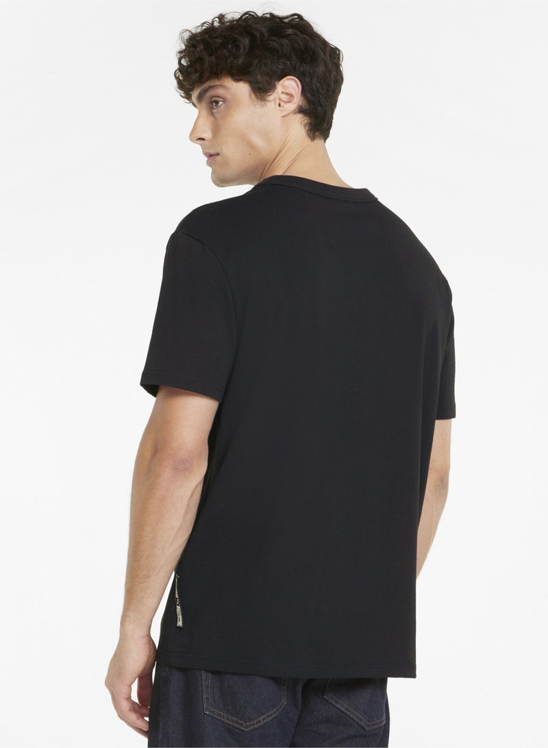 PUMA Team Statement Mens Shortsleeve T-shirt  - Image 2