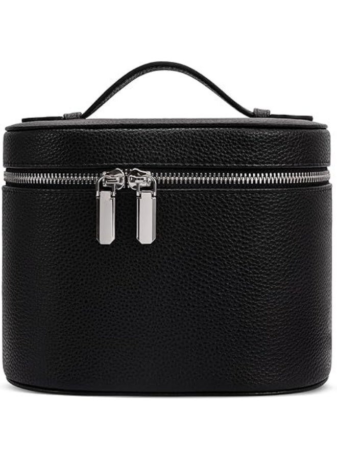 Makeup Bag, Travel Make up Case with Compartments and Handle, Portable Cosmetic Organizer Bags,Toiletry Bag for Women