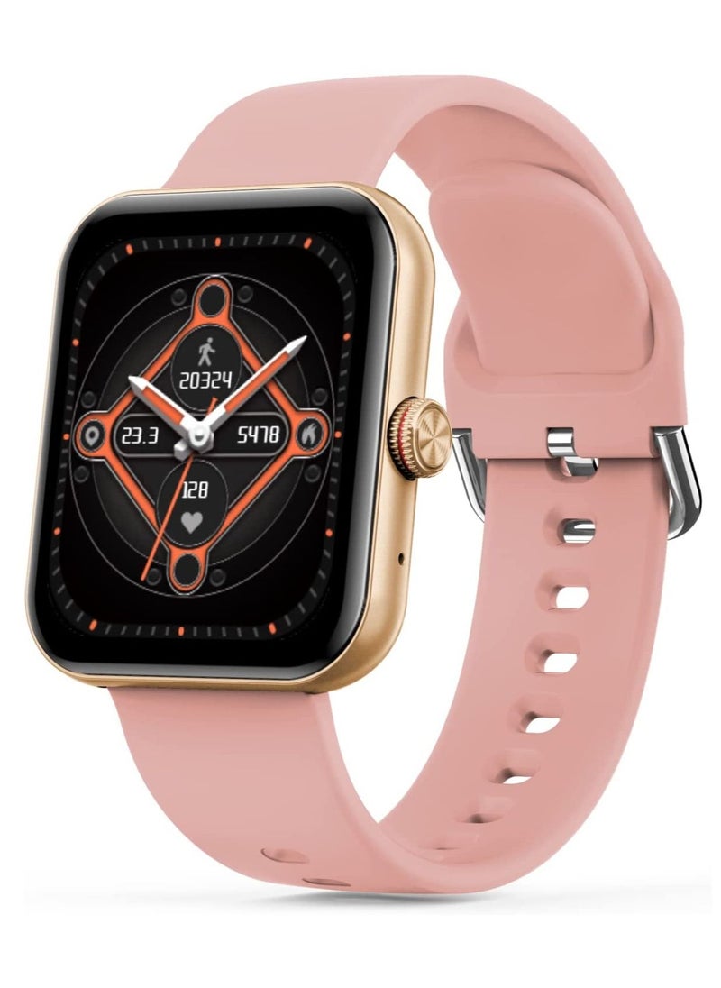 Xcell Xcell G5 Talk Smart watch, Heart Rate/Blood Pressure/Oxygen Level Monitoring, Receive & Make Calls,Water Resistance: IP67, 1 Week Battery Life, Compatibility: IOS/Android- Pink  - Image 3