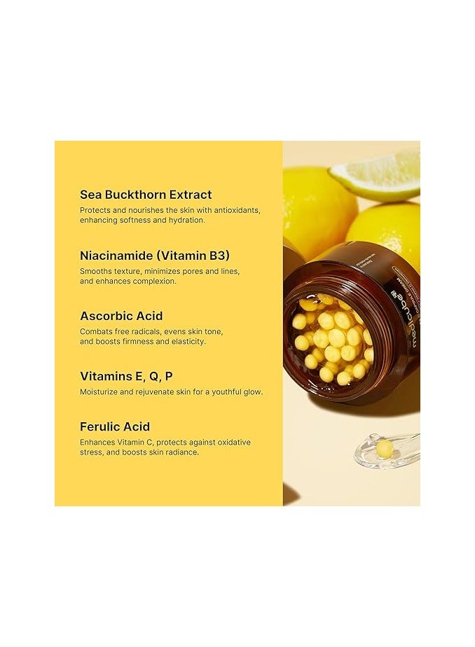 medicube Deep Vitamin C Golden Capsule Face Moisturizer - Liposome Capsules For Wrinkles, Skin Radiance - Transparent Gel for Glow Hydration - Korean Skin Care 1.94 oz - Image 2