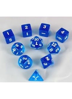 Blue Transparent Polyhedral Dice Set 10Pc Set In Tube - pzsku/Z9C30E7735CB618C3B2C2Z/45/_/1697270556/40341032-9d71-4da4-8859-6f0115533fc3