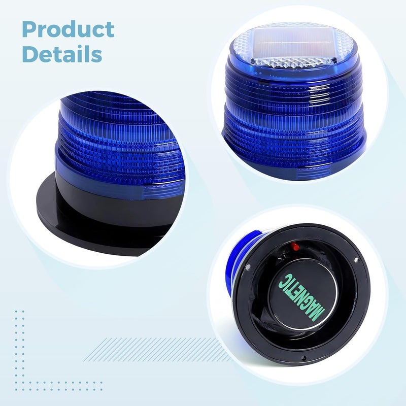 Led Solar Signal Light For Boats And Vehicles, Waterproof With Adhesive Base, High-Brightness Light - Image 4