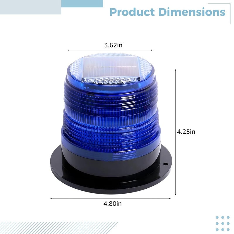 Led Solar Signal Light For Boats And Vehicles, Waterproof With Adhesive Base, High-Brightness Light - Image 5