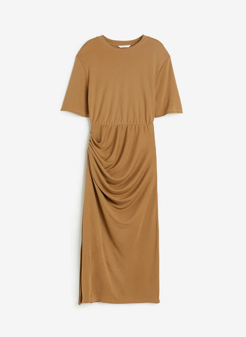 H&M Draped Knitted Dress