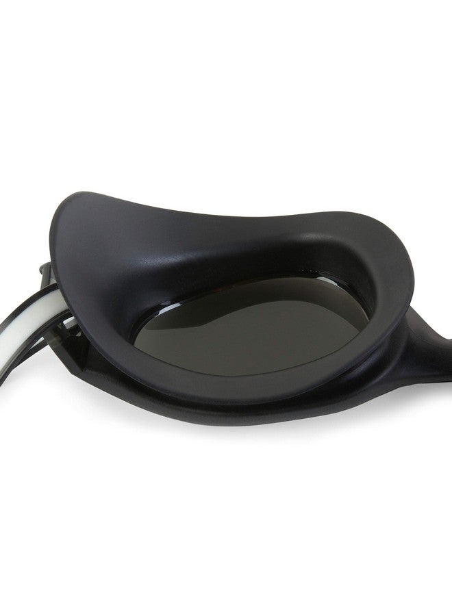 speedo نظارات سباحة هيدرو كومفورت للجنسين والكبار باللون الأسود/الفولاذي - Image 4