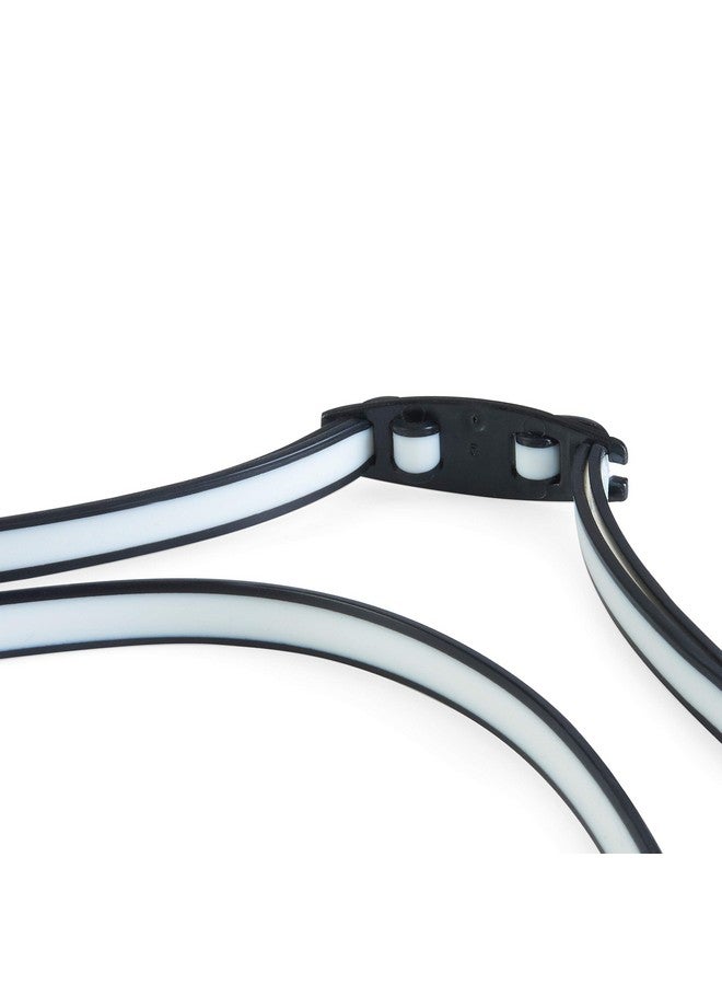 speedo نظارات سباحة هيدرو كومفورت للجنسين والكبار باللون الأسود/الفولاذي - Image 5