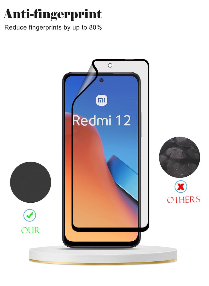 Techie 9D Matte Ceramic Screen Protector Film for Redmi 12 – Smooth Feel Anti Fingerprint Bubble Free - Image 2