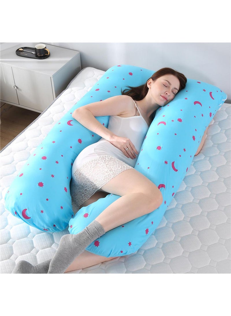 Bluejw U-Shaped Full Body Pregnancy Cotton Pillow 80x155cm  - Image 1
